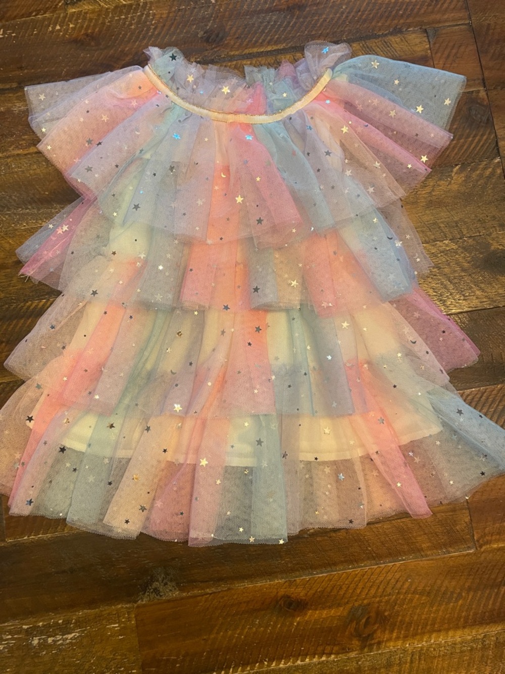 Lola and the boys Girls Pastel Star Tulle Dress - 12-18 mo